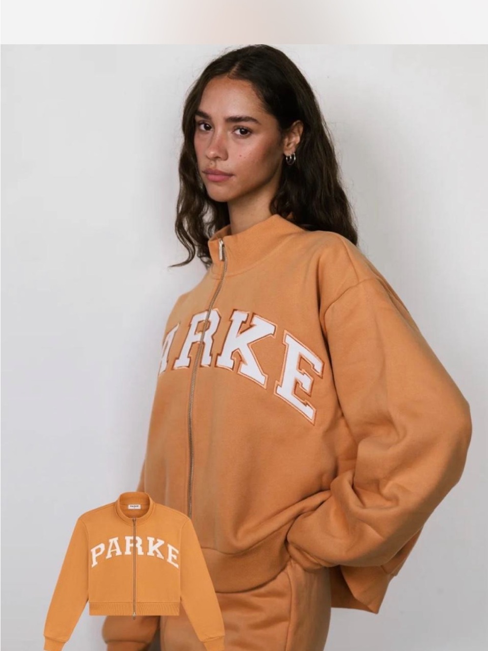 New Fall Parke Butterum Zip Up Mockneck Small Medium